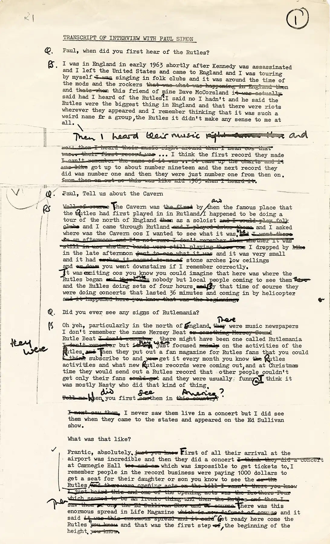 Jagger and Simon Transcripts