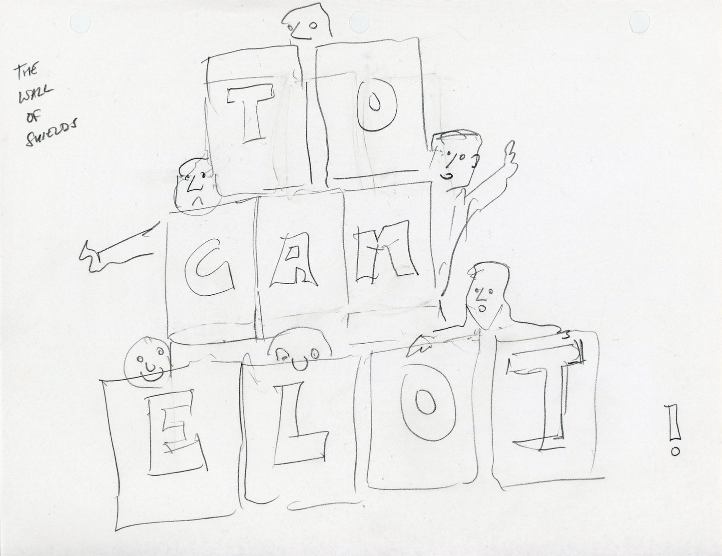 Spamalot Sketches Art Print