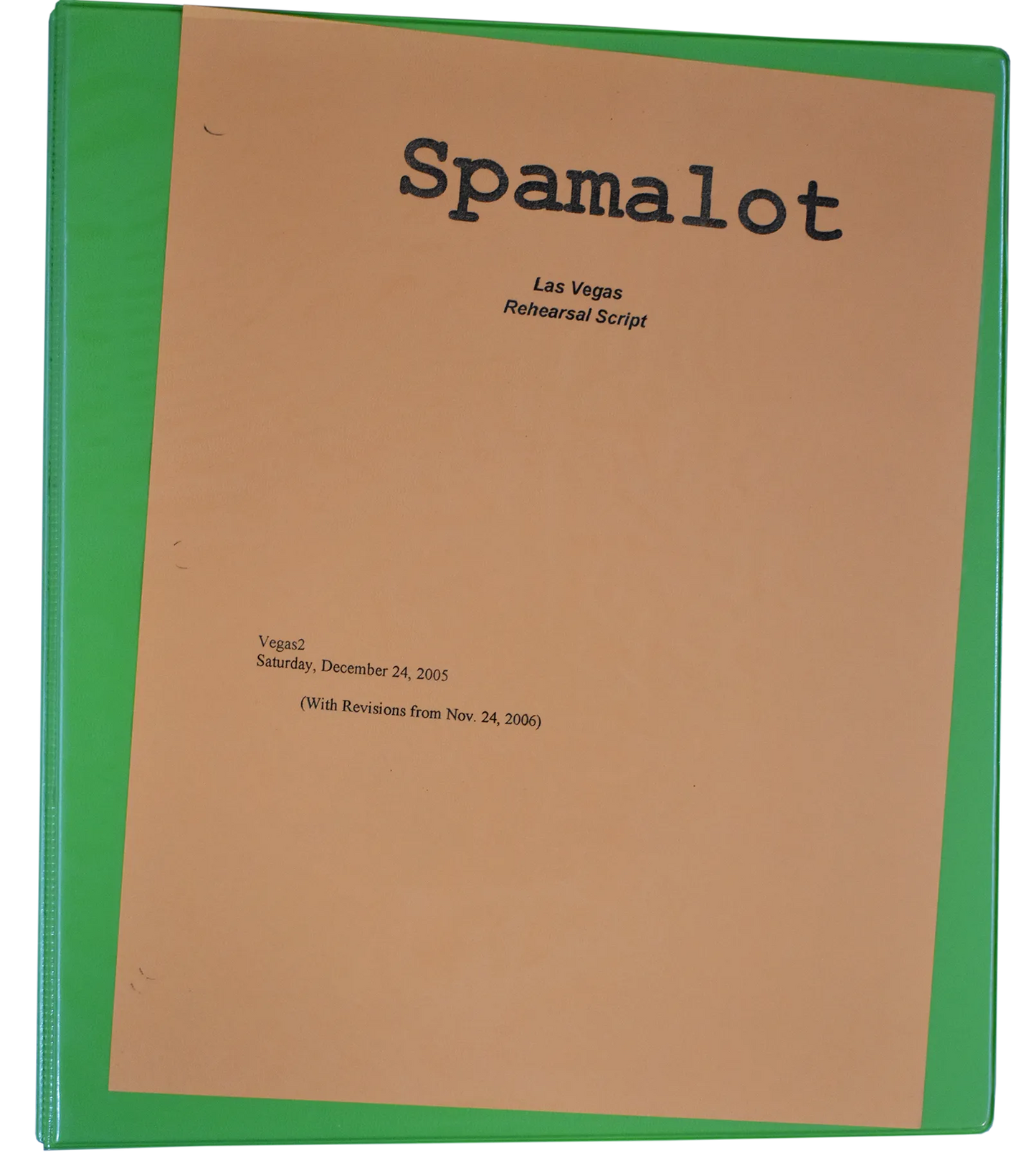 Wynn Rehearsal Script