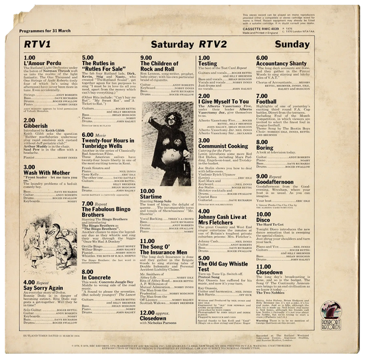 Rutland Weekend Songbook LP