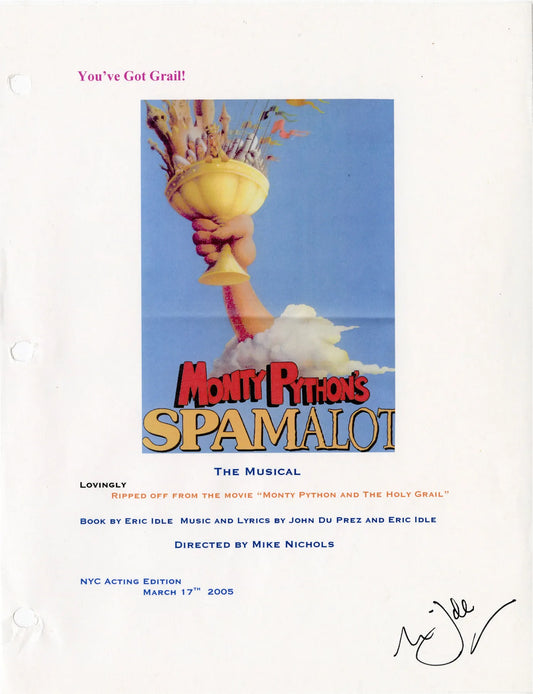 Broadway First Night Script - Auction