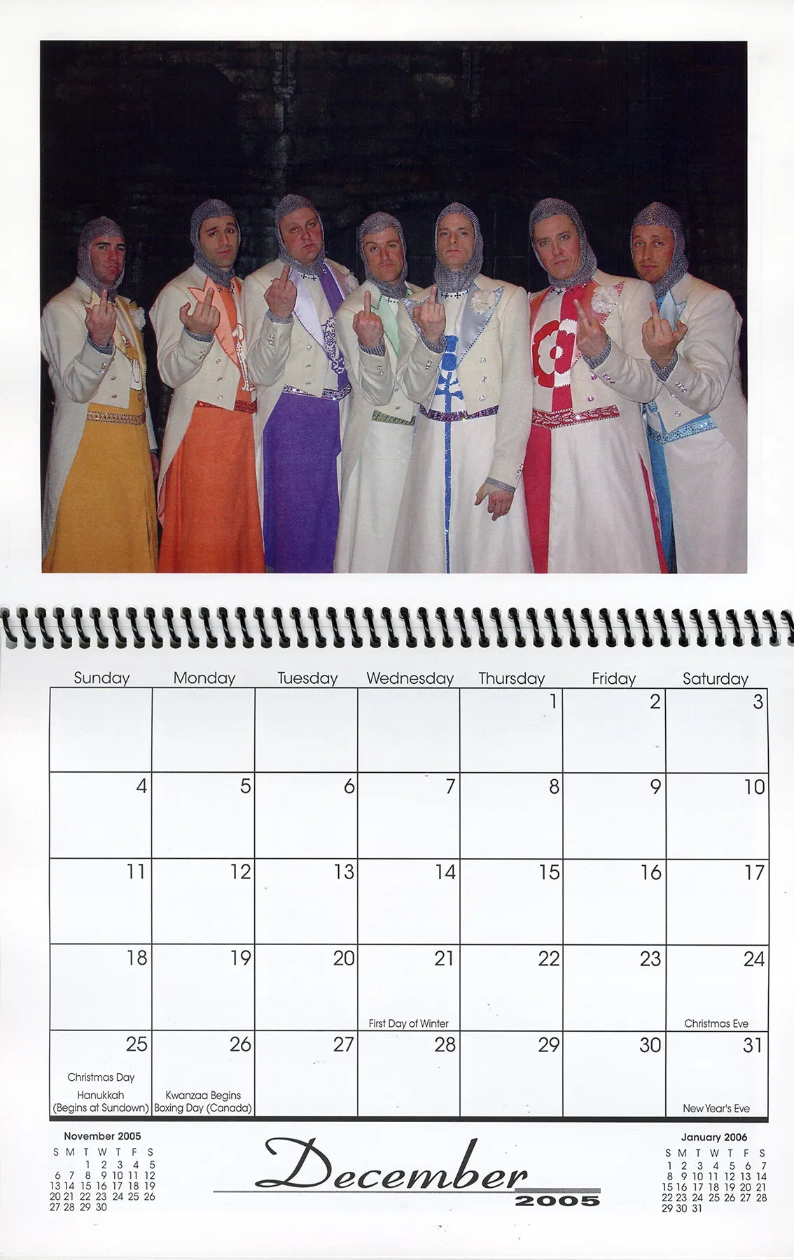 Broadway Cast Calendar