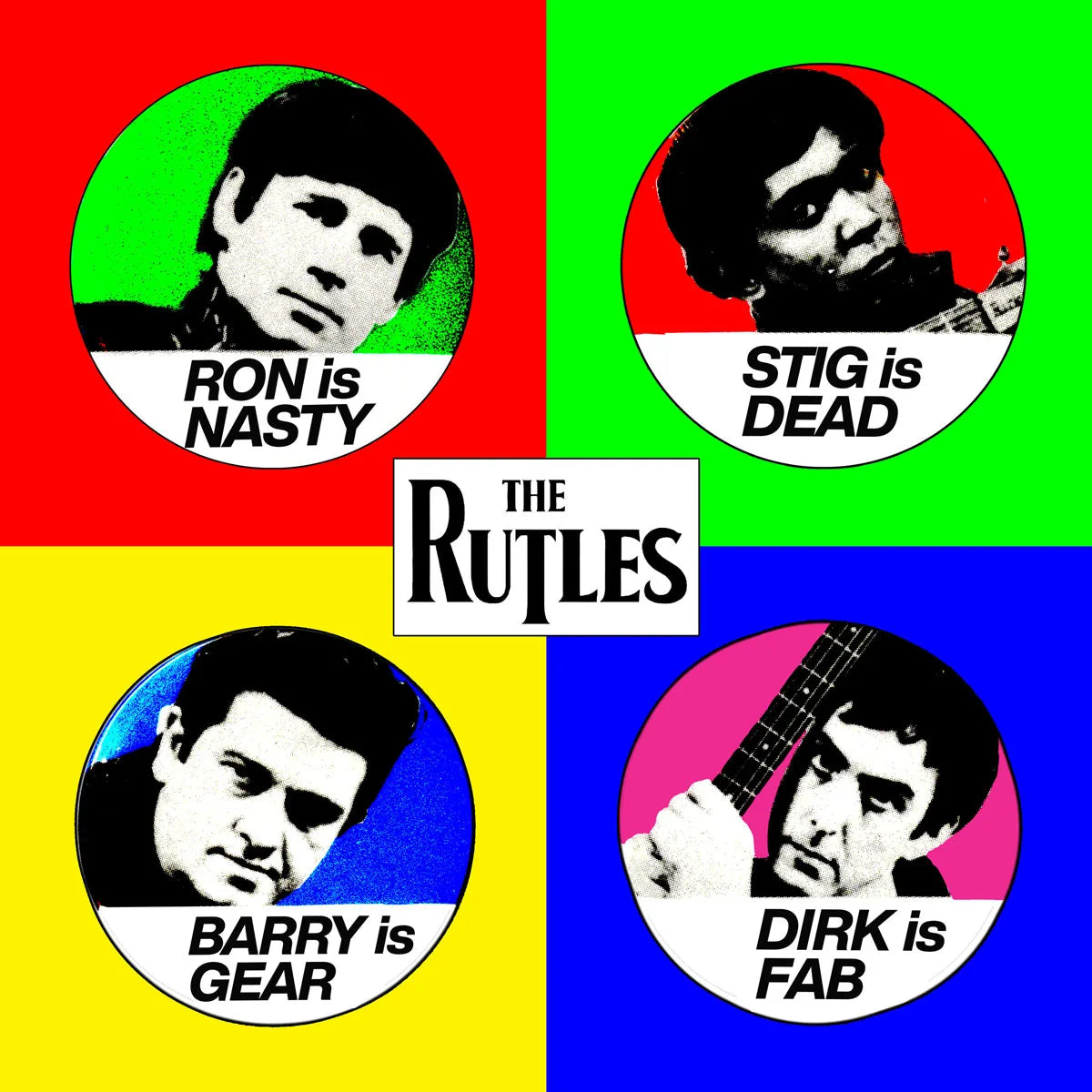 Rutles Pins Art Print