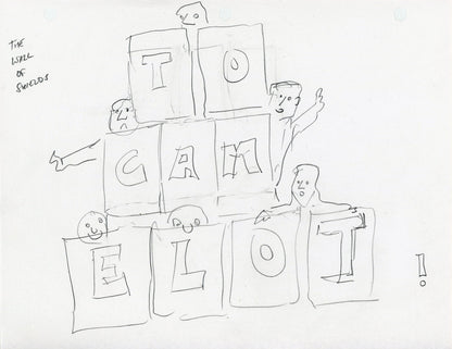 Spamalot Sketches Art Print