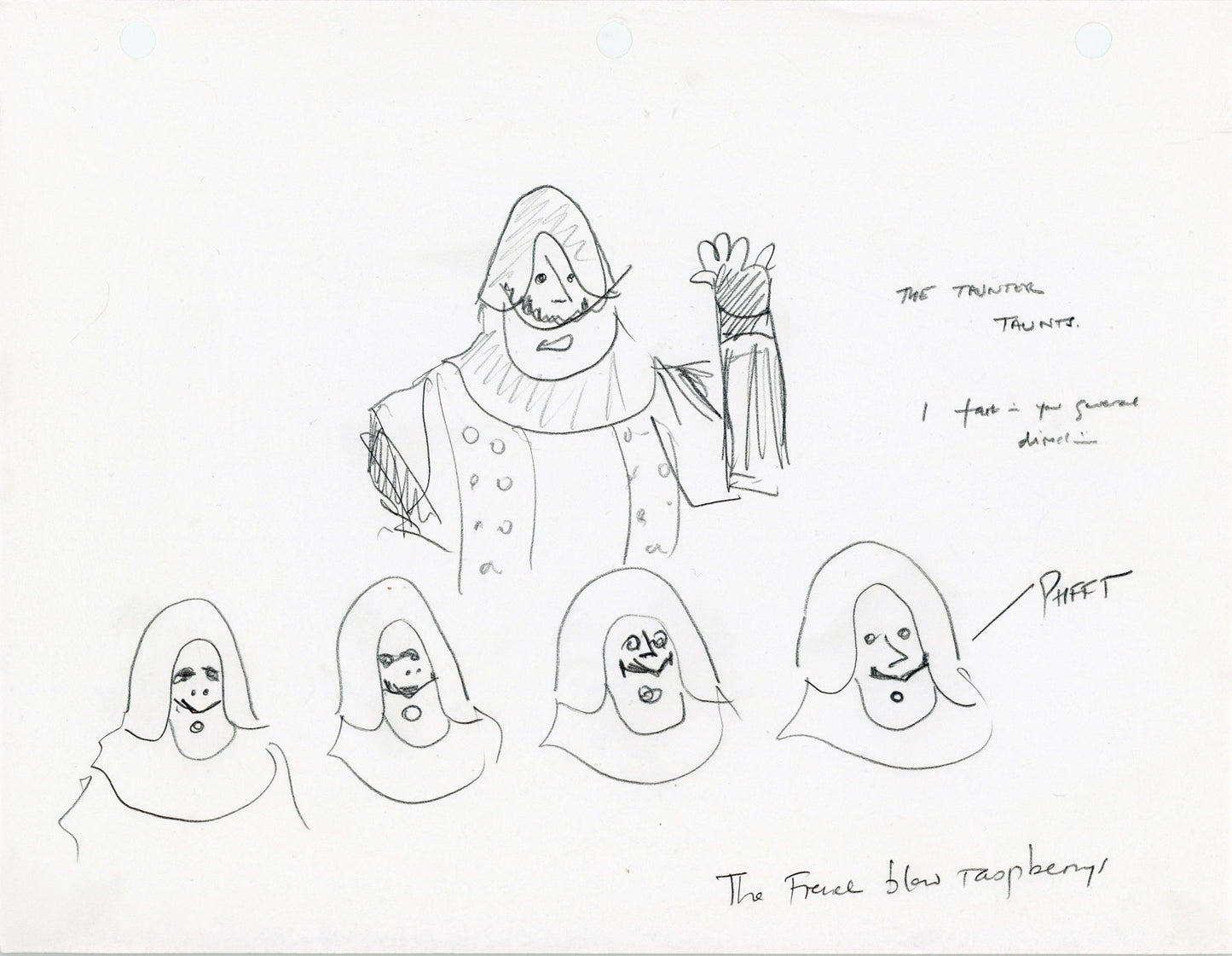 Spamalot Sketches Art Print