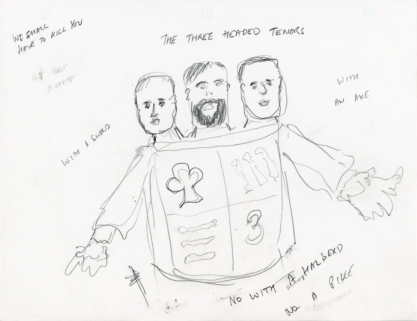 Spamalot Sketches Art Print