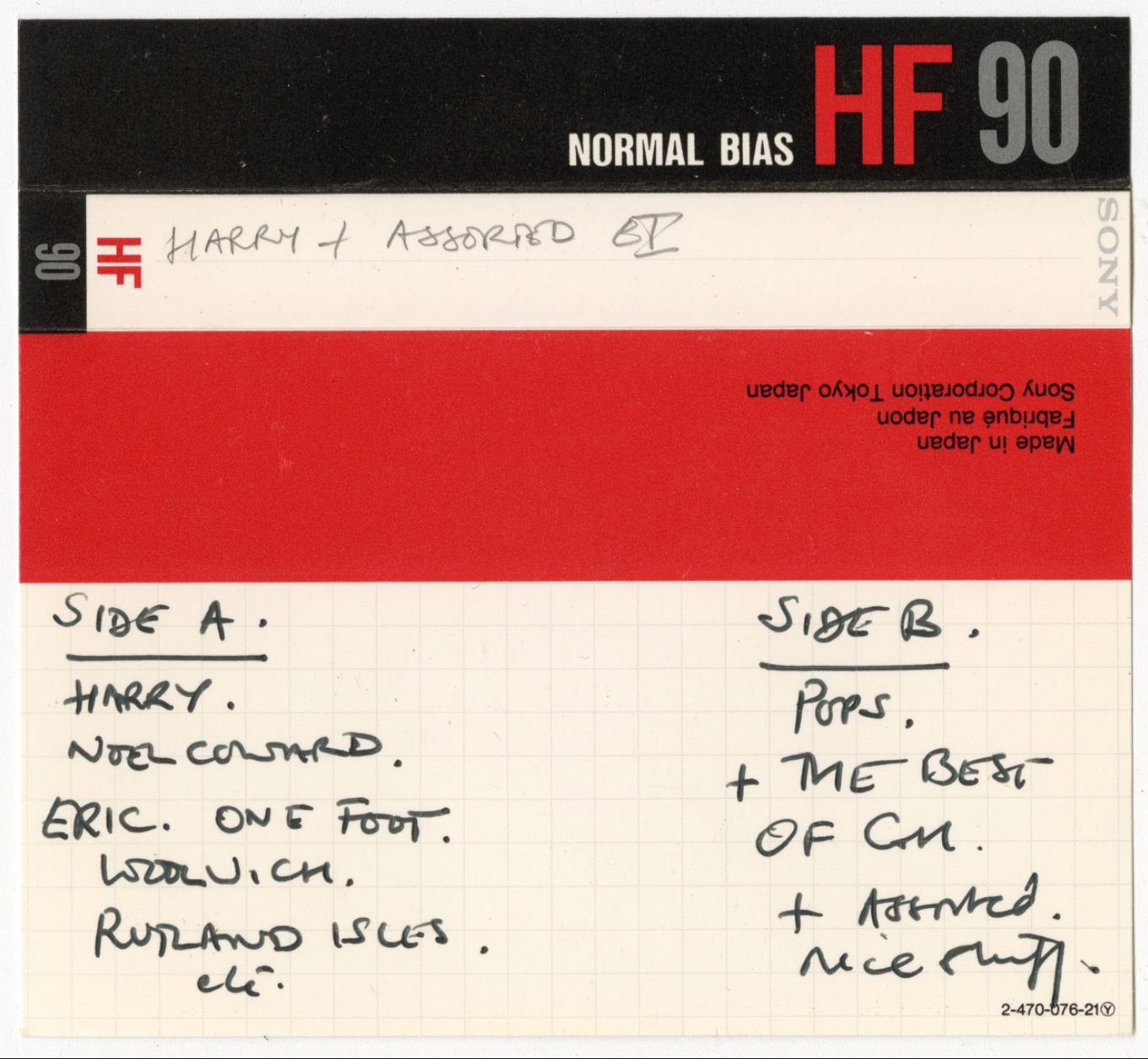 Harry Nilsson and Eric Idle Audiocassettes