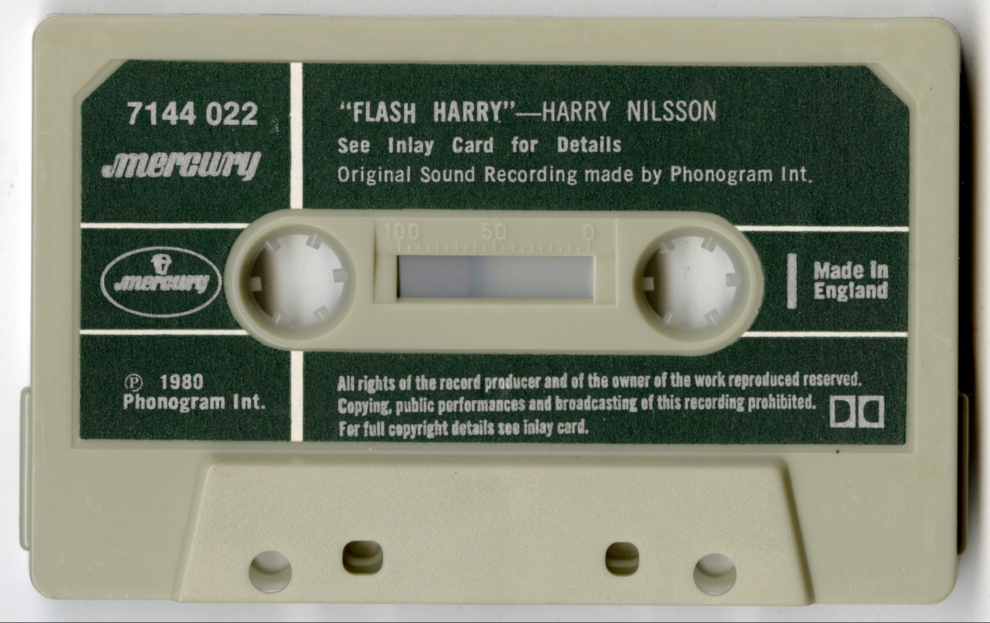 Harry Nilsson and Eric Idle Audiocassettes
