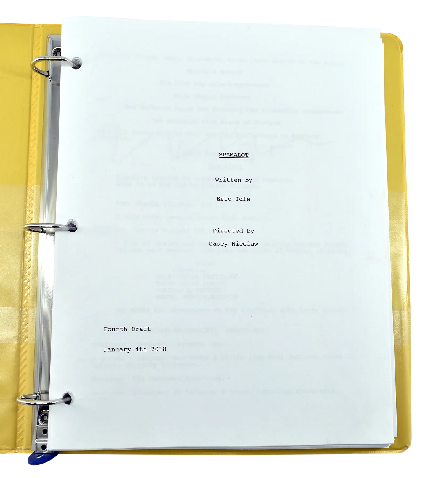 Screenplay Draft Binders