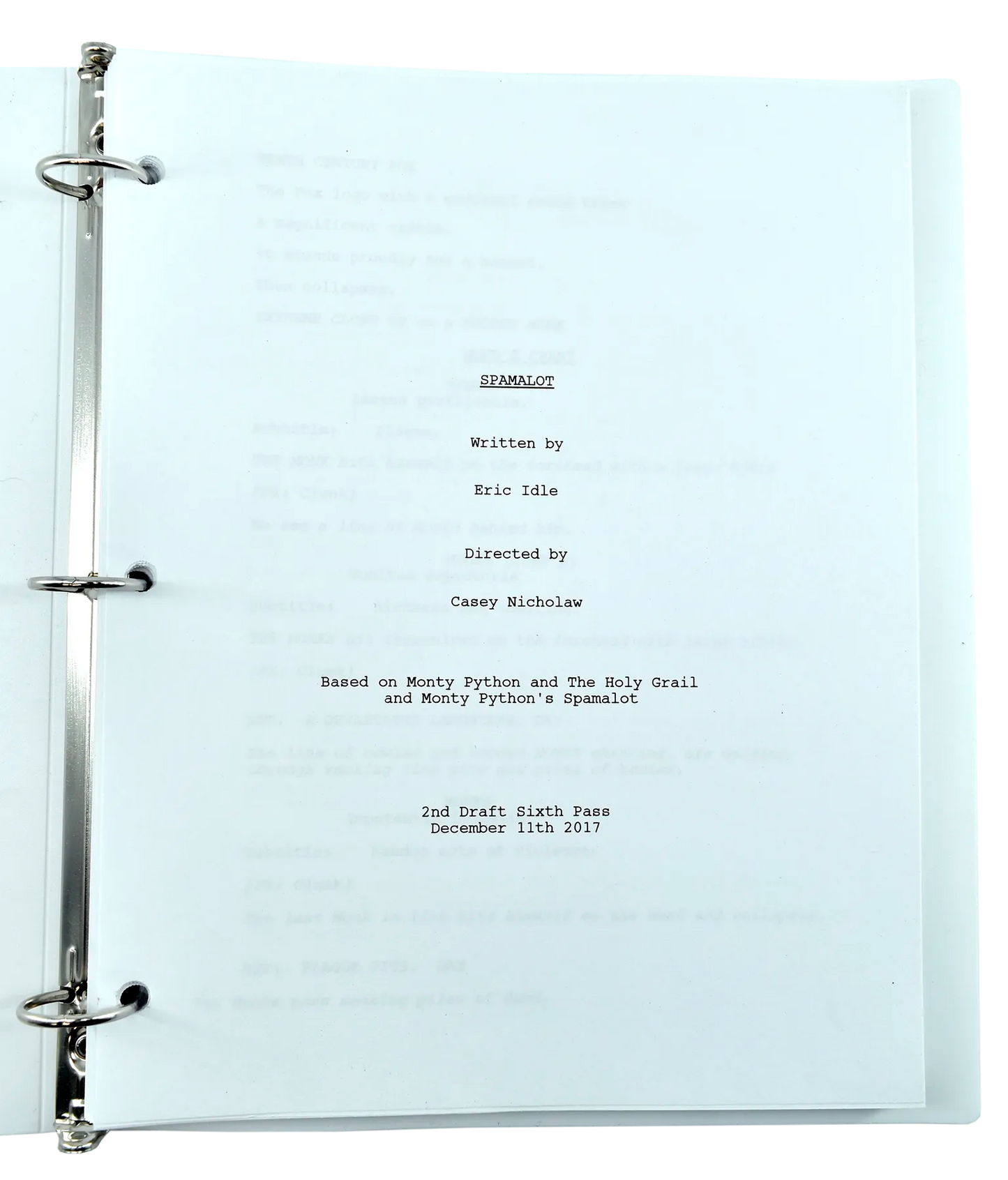Screenplay Draft Binders