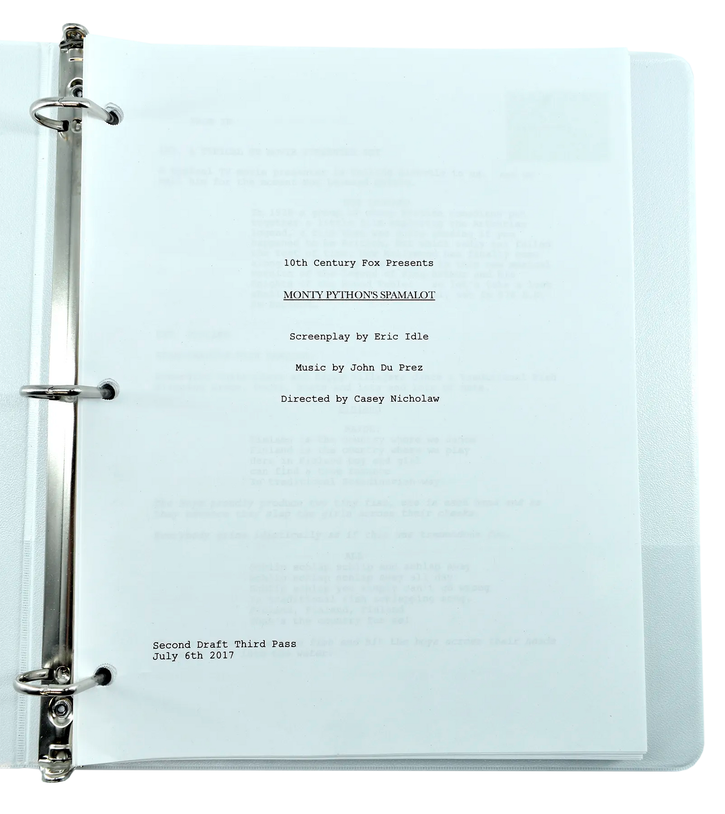 Screenplay Draft Binders